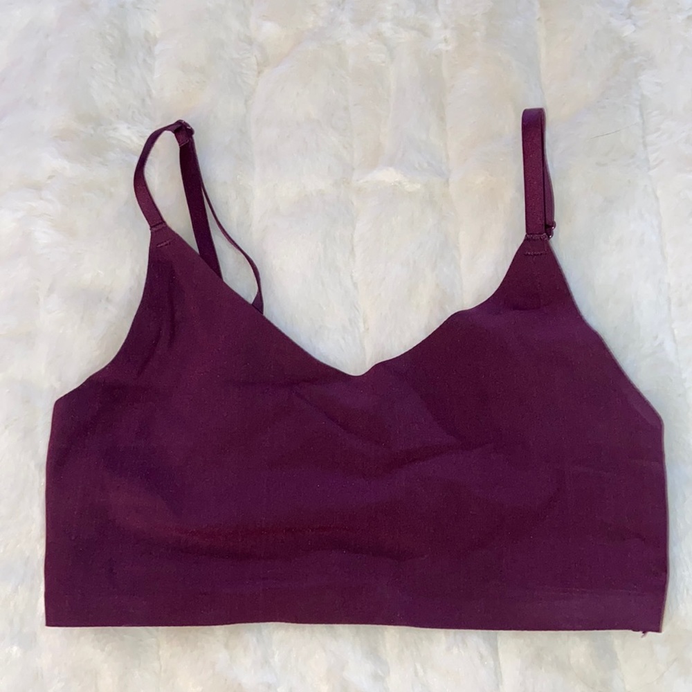 VICTORIA'S SECRET VS Bralette Lightweight Comfy Lace Back Purple  Extra Small XS
